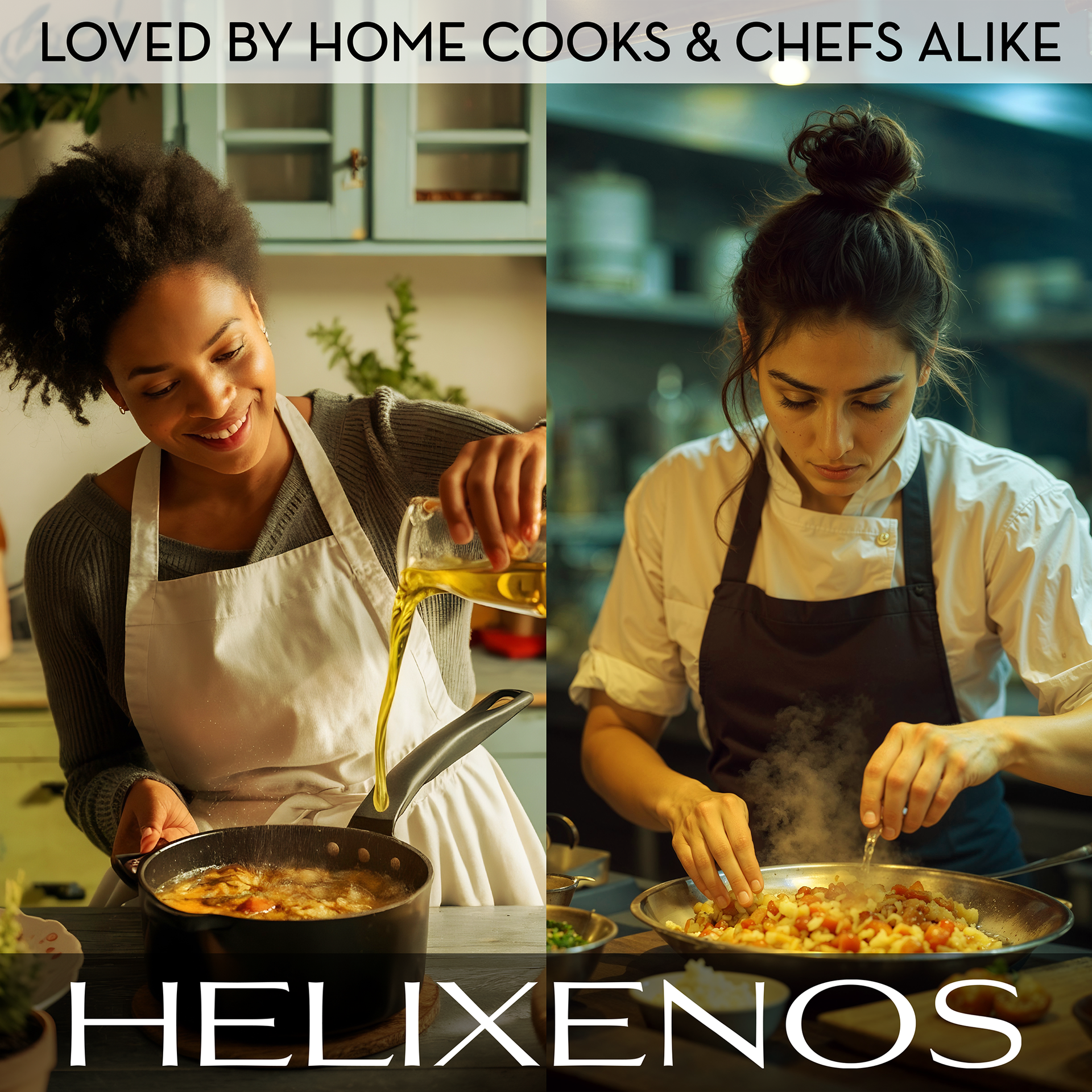 2 Pack Helixenos 100% High Oleic Sunflower Oil 1L