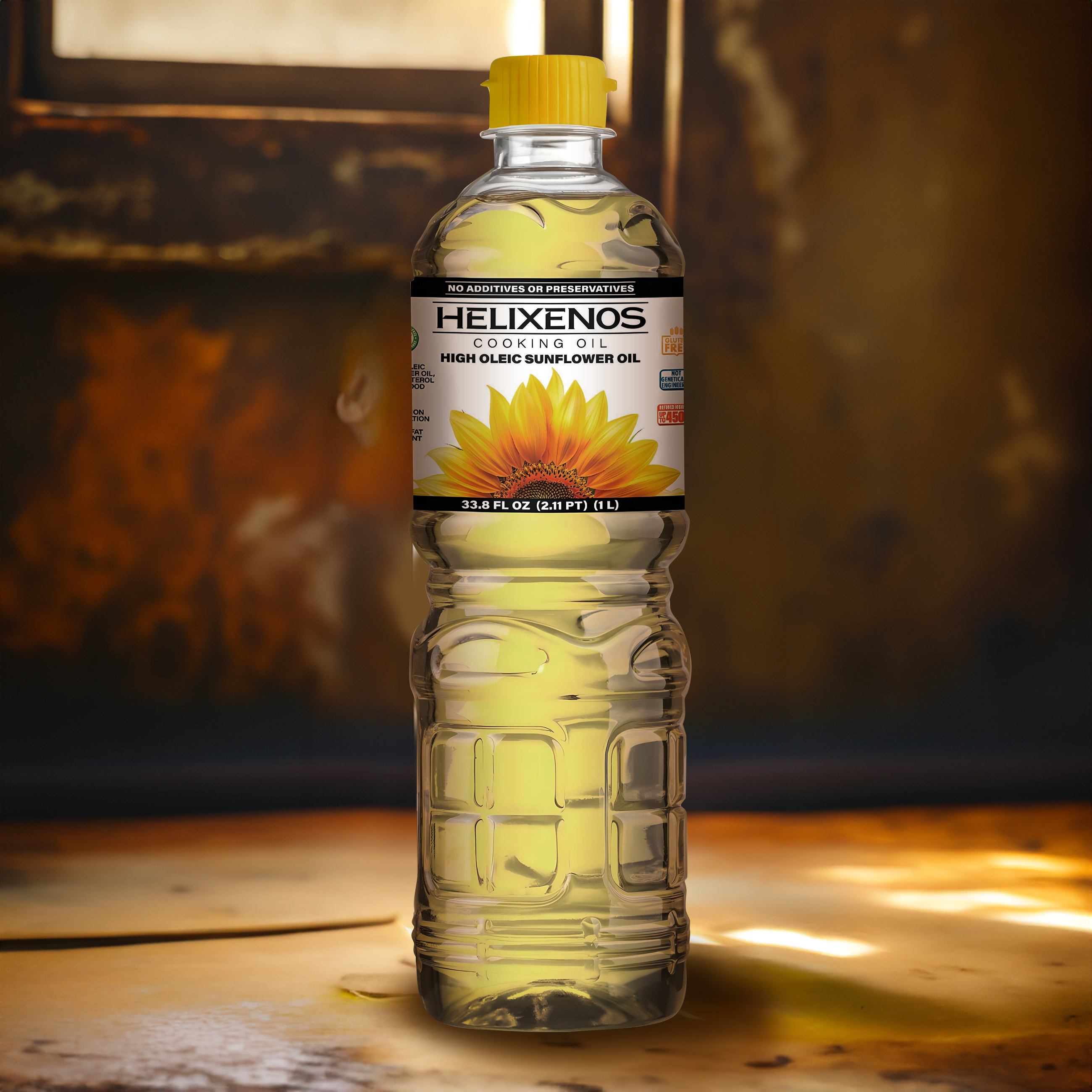 Helixenos 100% High Oleic Sunflower Oil 1L