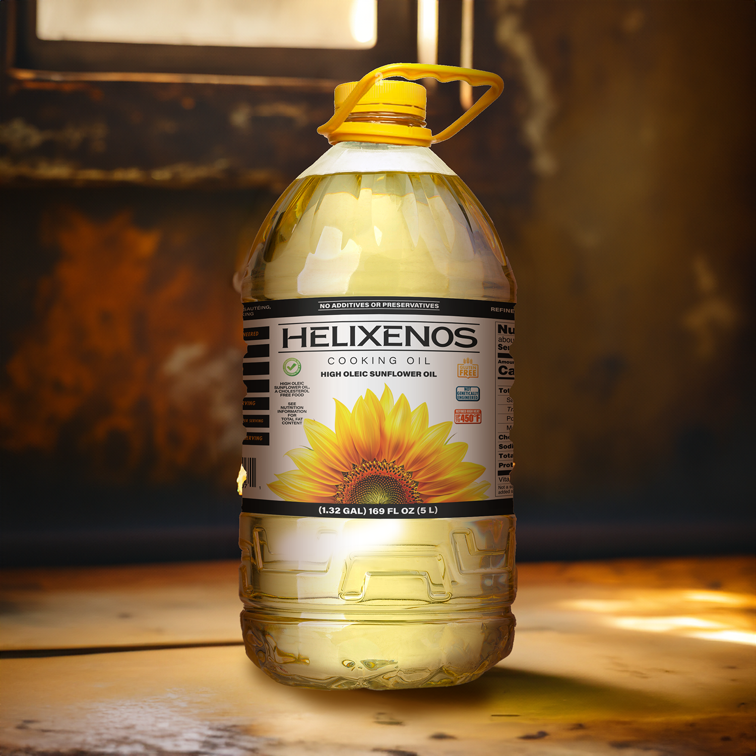 Helixenos 100% High Oleic Sunflower Oil 5L
